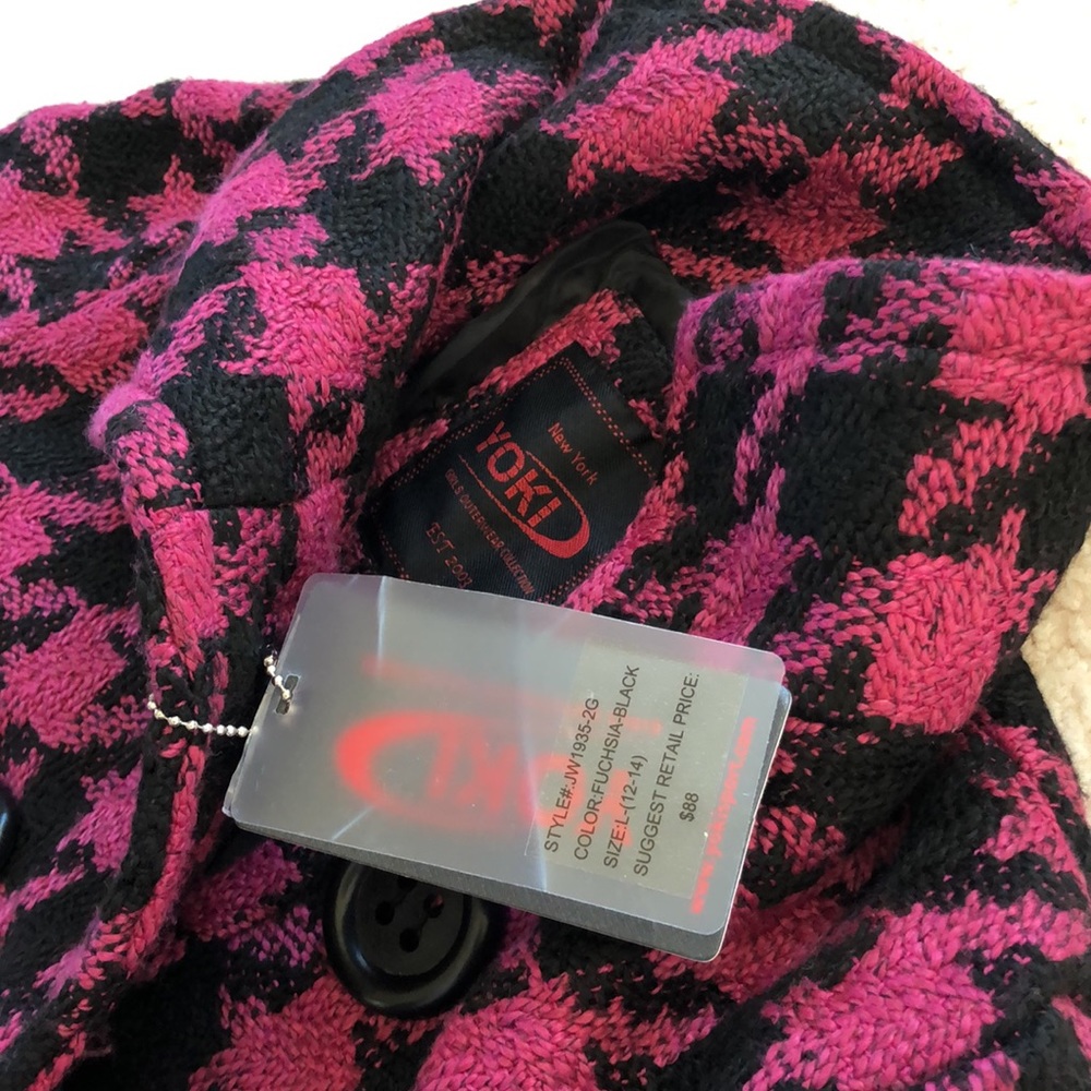 Yoki Girls Wool Blend Coat - Picture 12 of 13